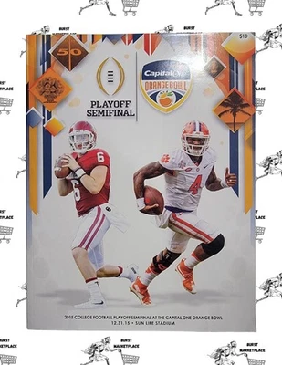 2015 Capital One Orange Bowl Souvenir Program Oklahoma Sooners Vs. Clemson - Image 1 of 3