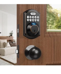 TEEHO TE002K Keyless Entry Door Lock with Handle - Electronic Keypad Deadbolt... - Picture 1 of 7