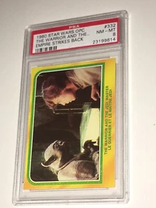 Star Wars Empire Strikes Back 1980 Topps OPC O-Pee-Chee 332 PSA 8 casi nuevo-como nuevo 2 Pop - Imagen 1 de 7