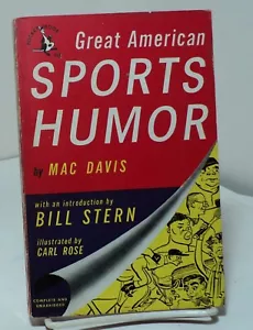 Great American Sports Humor by Mac Davis - Pocket 718 - 1950 - Picture 1 of 2