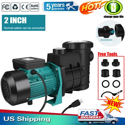 CHARGEYOURLIFE 1.5HP Hayward Swimming Pool Pump Motor In/Above Ground w/ Strainer Filter Basket