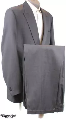 Traje Paul Dione 2 Piezas Para Hombre Gris Birdeye Doble Pecho 44XL Plisado 36" W Foto 1 de 4