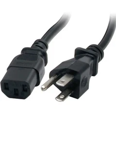 ✅StarTech 25 ft Standard Computer Power Cord, Black New ✔️ - Picture 1 of 3