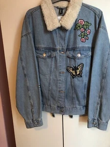 Brand New H&M Denim Jacket Size L - Picture 1 of 9