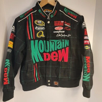 Chaqueta de carreras Dale Earnhardt Jr Mountain Dew NASCAR Jr Nation YOUTH XL 11-12 DE COLECCIÓN Foto 1 de 4