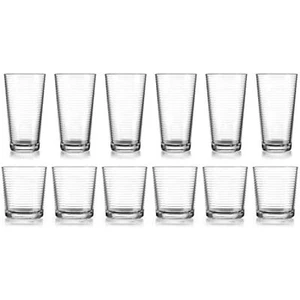 HE Solar Drinking Glasses Set, 12-Count Solar Glassware, Includes 6 Cooler - Picture 1 of 4