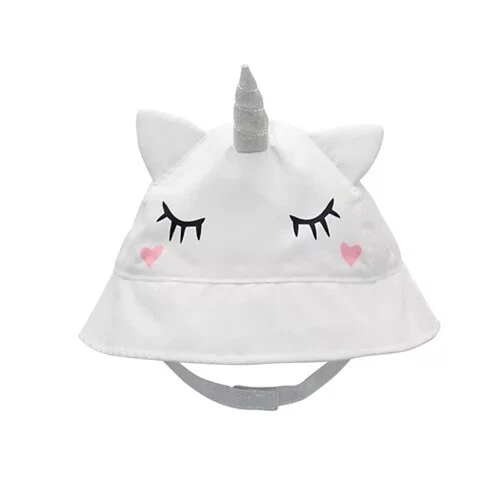 Kohls Goldbug Blanco Unicornio Sol Sombrero Bebé Infantil Niña Talla 6-18 Meses NUEVO Foto 1 de 1