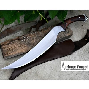 KOPESH MACHETE-hunting machete-tactical knife-chopper-cleaver-Hand forged-Jungle - Picture 1 of 10