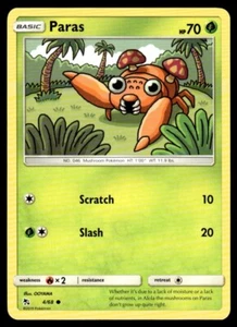 Pokemon Hidden Fates Common Paras #4 Near Mint - Picture 1 of 2