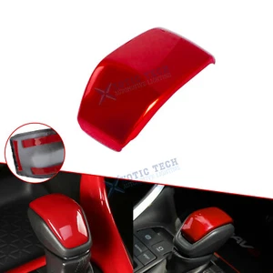 Red ABS Interior Gear Shift Lever Knob Decor Trim For Toyota RAV4 2019 2020-2025 - Picture 1 of 8