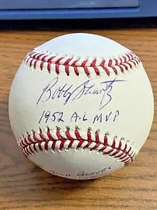 BOBBY SHANTZ 5 SIGNED AUTOGRAPHED OML BASEBALL! Yankees! Colt .45's! JSA! STAT! - Picture 1 of 3