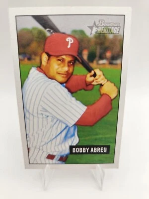 2005 Bowman Heritage - Philadelphia Phillies Bobby Abreu #52 Mini - Image 1 of 2