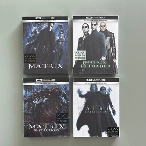THE MATRIX 1-4 QUADRILOGY [4K+2D+BONUS] STEELBOOK FULL SLIP MANTA LAB - Picture 1 of 5
