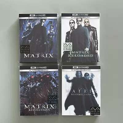 THE MATRIX 1-4 QUADRILOGY [4K+2D+BONUS] STEELBOOK FULL SLIP MANTA LAB - Image 1 of 4