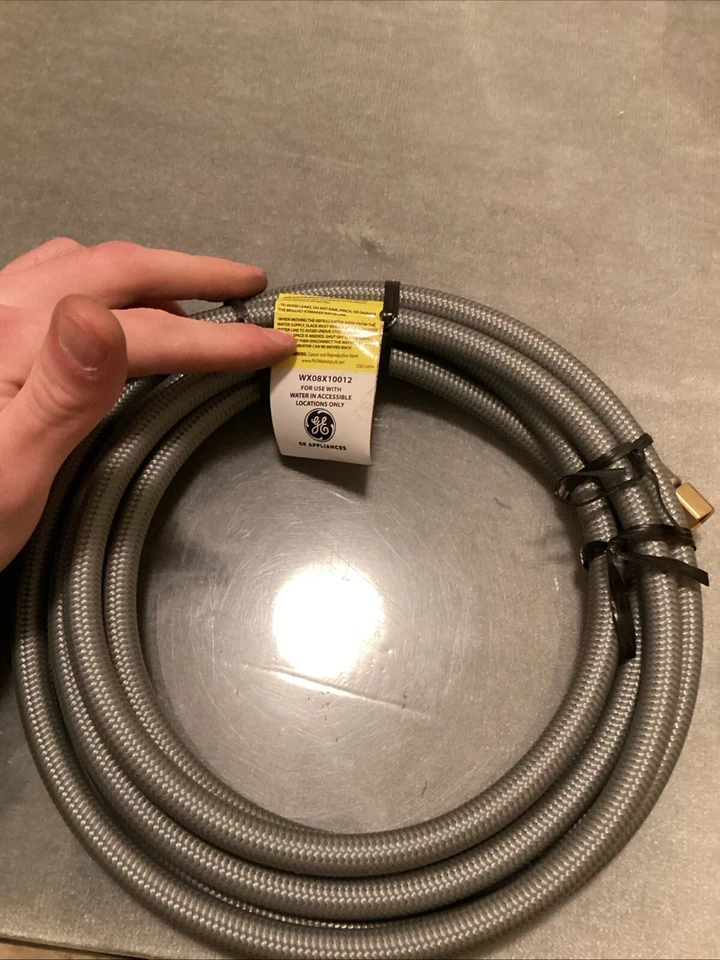 GE WX08X10012 12' универсальный плетеный водопровод для льдогенератора/диспенсера - Изображение 1 из 1