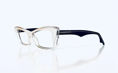 Neostyle Negro Blanco Transparente Ojo de Gato Lucite Alemania Gafas Zodiac 51 16 140 Foto 1 de 4