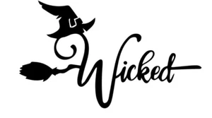 Wicked Witch - Black Vinyl Graphic Car Truck Windows Decal laptop notebook - Bild 1 von 2