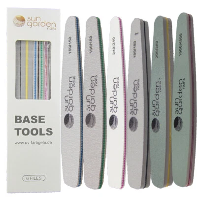 Base Tools Feilenset - Nagelfeile, Gel-Nagelfeilen-Set, Professioneller ...