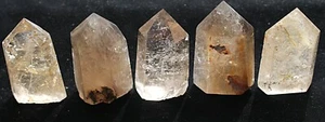 425g 5 piezas RARO CUARZO NATURAL RUTILADO RUTILADO CRISTAL PUNTO CURACIÓN 1 - Imagen 1 de 9
