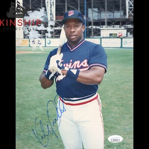 Kirby Puckett signed 8x10 Photo JSA COA Twins Baseball HOF Auto B1920 - Picture 1 of 2