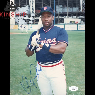 Kirby Puckett signed 8x10 Photo JSA COA Twins Baseball HOF Auto B1920 - Image 1 of 2