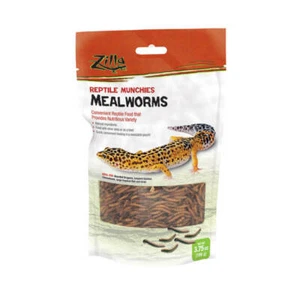 Zilla Reptile Munchies Mealworm 1ea/Resealable Bag, 3.75 oz - Picture 1 of 6