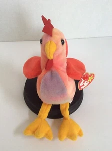 Vintage Beanie Baby~Strut The Rooster 1996~”Rare” w/Errors (NWT) - Picture 1 of 12