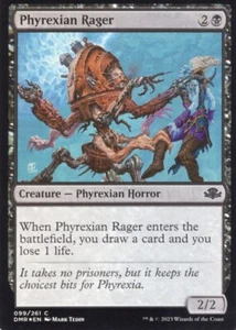 PHYREXIAN RAGER 099/261 FOIL DOMINARIA REMASTERED MTG MAGIC NM - Picture 1 of 1