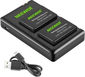 Neewer 2-Pack LP-E17 Replacement Battery and Dual USB Charger for Canon EOS R... - Picture 1 of 12