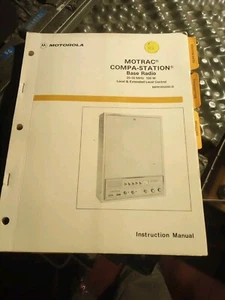 Motorola Motrac Compa Station Manual - Picture 1 of 13