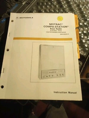 Motorola Motrac Compa Station Manual  - Image 1 of 4