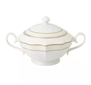 La Luna Collection Bone China Soup Tureen and Lid, Grace Design - Picture 1 of 1