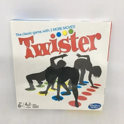 Twister THE CLASSIC GAME WITH 2 MORE MOVES By Hasbro BRAND NEW SEALED Free Post - Image 1 of 4