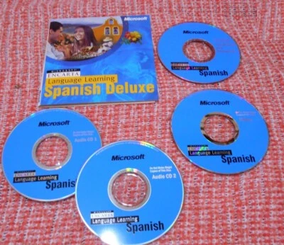 Microsoft Encarta Aprendizaje de Idiomas Español Deluxe - Juego de 4 CD, 2000 Win PC Foto 1 de 2