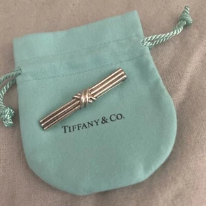 Tiffany & Co. Signature Tie Bar Clip 1992 Sterling Siver 925 - Picture 1 of 3