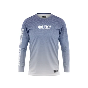 HOT FISH HAMMERHEAD - Men’s Long Sleeve Fishing Shirt – UPF Protection - Picture 1 of 5