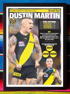 Framed 2020 RICHMOND TIGERS AFL Premiers Poster DUSTIN MARTIN - 84 x 59 x 3cm - Picture 1 of 3