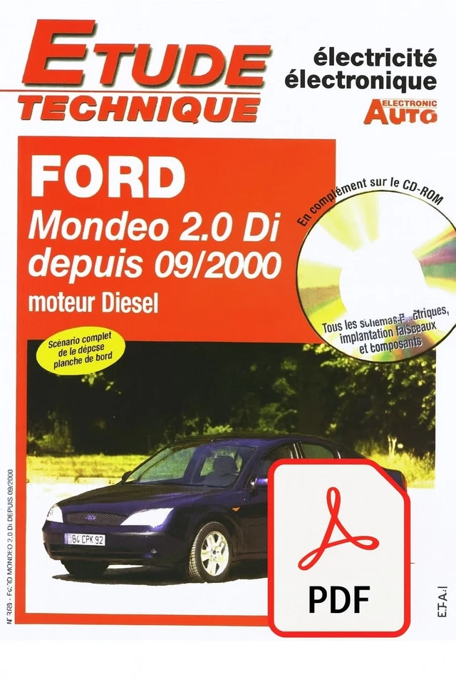 MANUALE RECENSIONE RIPARAZIONE AUTO PDF FORD EAV 786 - FORD MONDEO - Immagine 1 di 2