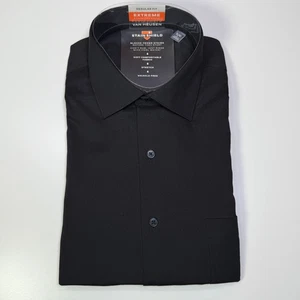 Van Heusen Men's Stain Shield Regular Fit Dress Shirt Black 16-16.5 34-35 $ 60 - Picture 1 of 4