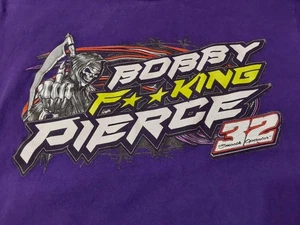 Bobby Pierce #32 Racing Shirt Size Small Dont Like It ..Eat Sh.t Smooth Operator - Picture 1 of 4