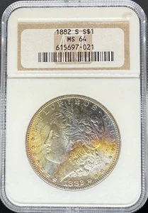 1882-S Morgan Dollar MS64 NGC (#PA615697021) - Picture 1 of 2