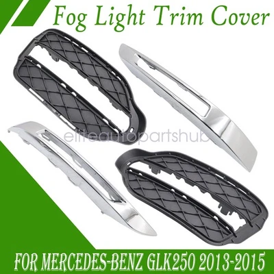 For Mercedes Benz X204 GLK350 2013-2015 4Pcs Front Left+Right Fog Light Cover - Image 1 of 4