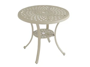 FurnitureOkay Orlando Cast Aluminium Outdoor Dining Table (78cm Round) - Sand... - Picture 1 of 3