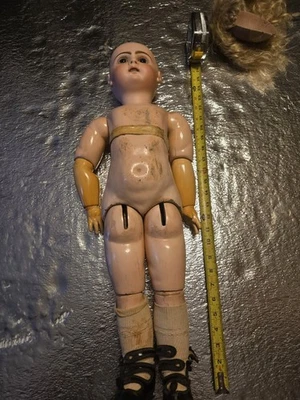 26-дюймовый антикварный французский набор кукол Tete 12 Jumeau с глазами много одежды периода - Изображение 1 из 4