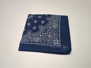 Men's Handkerchief Hav-A-Hank Blue Cotton Paisley Hankie made In USA RN 15187 - Picture 1 of 4