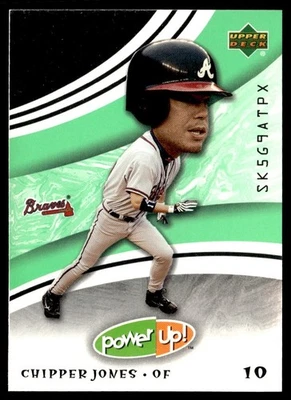 2004 Upper Deck Power Up Chipper Jones Atlanta Braves #30 - Image 1 of 2