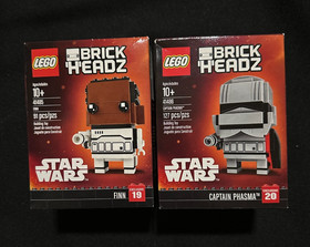 LEGO BRICKHEADZ: Finn Captain Phasma (41485 41486) Factory Sealed Good Condition