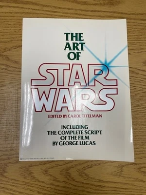 The Art Of Star Wars Carol Titleman 1979 PB Primera Edición + Guión Completo de Película Foto 1 de 4