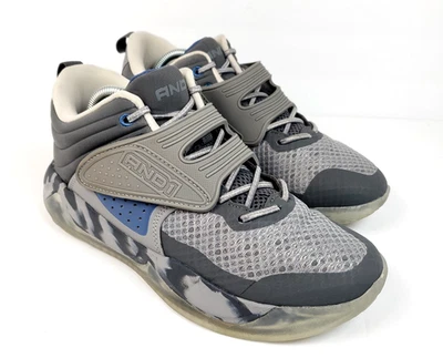 Zapatillas deportivas de baloncesto AND1 Mid Boys talla 5Y gris camufladas Foto 1 de 4
