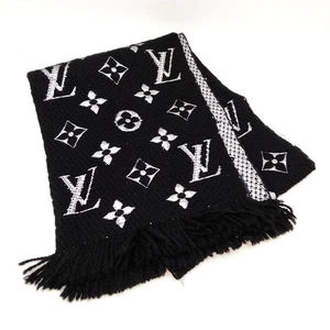 Louis Vuitton Scarf Black Silver Polyester2 2266823 - Imagen 1 de 11